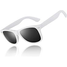 LINVO Polarized Sunglasses for Men Womens Driving Sun glasses Shades 80s Retro Style Design Square