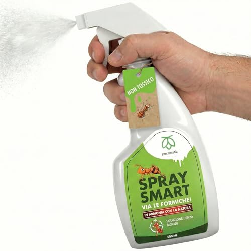 pestmatic® spray anti formiche | senza veleno per interno ed esterno | lava e rimuove fisicamente insetti | barriera fisica e detergente liquido | insetticida formiche spray