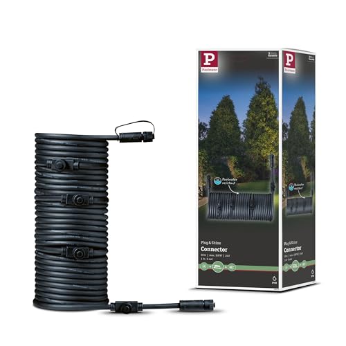 Paulmann 93930 Outdoor Plug&Shine Câble 10m 1 in-5 out, IP68, 2x1,5qmm H07RN-F, Noir