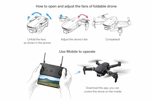 Image of joybox BrUsHlEsS-fOlDaBlE-DrOnE-WiTh-hQ-WiFi-cAmErA-ReMoTe-cOnTrOl-fOr-kIdS-QuAdCoPtEr-wItH-GeStUrE-SeLfIe-fLiPs-bOuNcE-MoDe-aPp-oNe-kEy tAkE-OfF