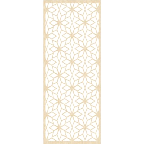Image of Lake Decorative Pierced Fretwork Wood Wall Panels, 25 3 /8 inchW x 64 3 /8 inchH x 3 /8 inchT, Birch