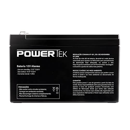 Bateria Selada para Alarme 12V 7ah PowerTek - EN011