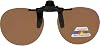 Round Polarized Flip up Clip on Sunglasses