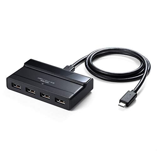 Amazon.co.jp: サンワダイレクト USB Type-C ハブ 4ポート USB3.1 Gen2