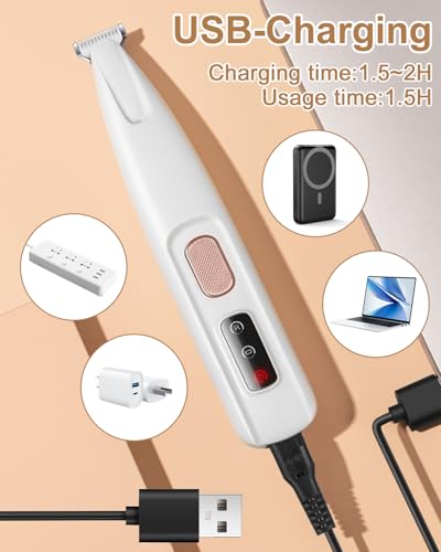 Image of Dog Clipper, Silent & Effective Pet Grooming with LED Light, USB Rechargeable for Cats & Dogs