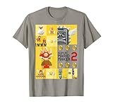 Super Mario Maker 2 Character Gameplay Panel Logo T-Shirt