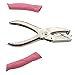 IZTOSS Handheld 1/16 Inch Paper Punch with Pink Handle, 1 Hole Punch, Small Hole Punch for Kids and Adults