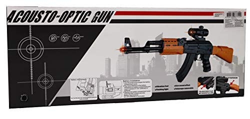 Kids Toy Gun AK-7744B Rifle Arm Force with Light Sound and Vibration - Best Toy Gun Gift for Kids