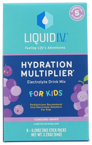 LIQUID IV Concord Grape Kids Hydration Mix 8 Count, 0.28 OZ