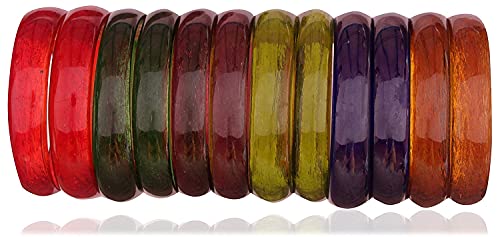 Image of NMII Beautiful Matte Finish Transparent Multicolor Glass Kada for Women & Girls on Different Occasions
