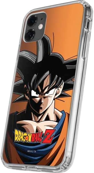 Skinit Clear Phone Case Compatible with iPhone 11 - Officially Licensed Dragon Ball Z Goku Portrait Design