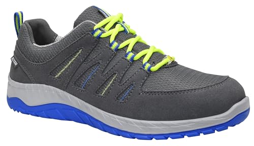 ELTEN Sicherheitsschuhe Maddox Grey-Blue Low ESD S1PS, Damen und Herren, Textil,...