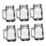 HOLIDYOYO 6 Stück Teiliges Kleine Gläser Kreative Mini weingläser mit Stabilem Stand für Spirituosen und Cocktails Handliche Trinkgläser für Haushalt und Bar