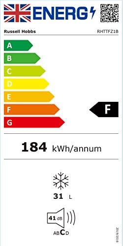 Russell Hobbs RHTTFZ1B 32L Table Top F Energy Rating Freezer Black