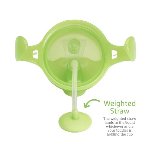 Image of Munchkin Click Lock Tip & Sip Weighted Straw Cup, Green