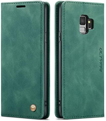 QLTYPRI Case for Samsung Galaxy S10e, Vintage PU Leather Wallet Case Card Slot Kickstand Magnetic Closure Shockproof Flip Folio Case Cover for Samsung Galaxy S10e - Black