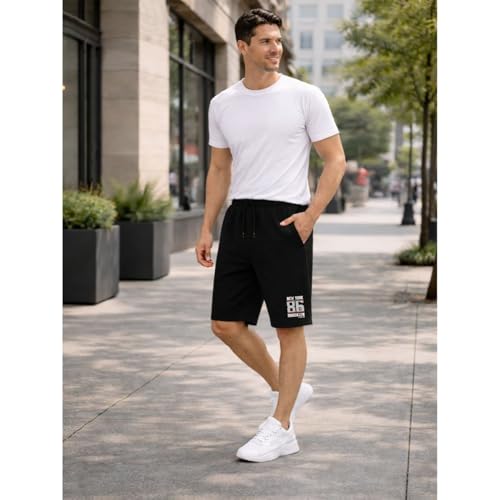 Image of KART BLACK Plus Sizes Men's Cotton Knee Length Shorts(M,L,XL,XXL,XXXL,4XL,5XL Shorts)| Casual and Night Wear Mens Shorts Pack of 3