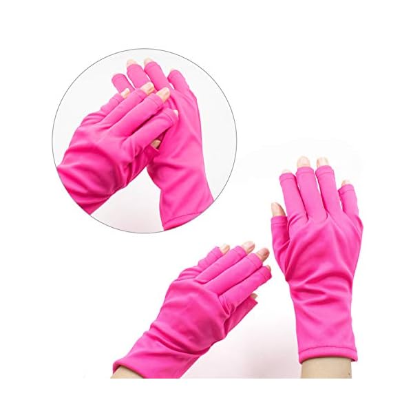 Framendino-3-Pairs-Anti-UV-Protective-Gloves-Gel-Manicures-Glove-Fingerless-for-LEDUV-Lamp-Lamp-Nail-Dryer-Curing Framendino, 3 Pairs Anti UV Protective Gloves Gel Manicures Glove Fingerless for LED/UV Lamp Lamp Nail Dryer Curing