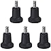 Vital Parts Pack di 5 pattini a rotelle per torri, ricambi per ruote fisse per sedie da ufficio per sedie, gambo da 21 mm, ruote con gambo, ruote per mobili