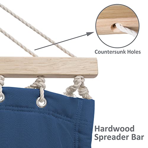Image of SUNCREAT Extra Large Hammocks for Outside, Heavy Duty Hammocks with Stands Included, Navy