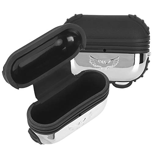 Coque silicone écouteurs iOS, lot de 2 étuis souples avec mousqueton pour sport