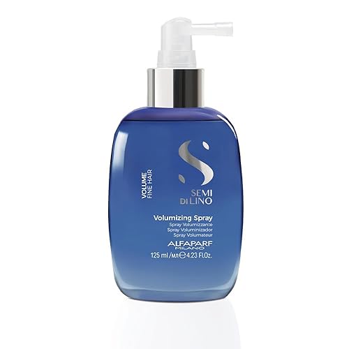Alfaparf Milano Semi di Lino - Spray de volumen sin enjuague – Tratamiento capilar antiencrespamiento sin enjuague para mayor volumen, cuerpo y