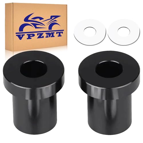 VPZMT Solid Billet Handlebar Riser Bushings for Harley Touring/Street Glide/Electra Glide/Road Glide/Road King/Tri Glide/Softail/Fat Boy/Fat Bob/Heritage Classic/Low Rider (Solid Billet-Black)