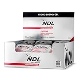 NDL Pro-Health Hydro energy gel - Gel energético deportivo con carbohidratos y sales minerales, bajo en azúcar, aporte energético inmediato, apertura fácil, con cafeína, sabor cola, Pack 12-720g