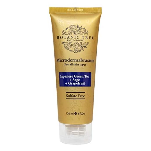 Botanic Tree Microdermabrasion Facial Scrub - Anti Aging Exfoliating Face Scrub for Acne Scars, Dullness, Wrinkles, Dry Skin, Pores, and Blackheads, 100% Vegan Skin Care Facial Exfoliator, 4 fl. oz.