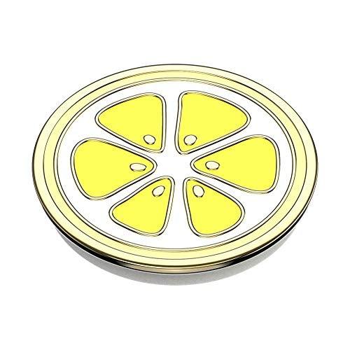 Popsockets: Popgrip With Swappable Top For Phones And Tablets - Enamel Lemon Slice #TOP2