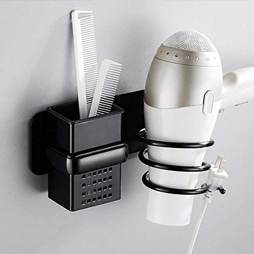 Porte-sèche-cheveux mural en aluminium support de rangement salle de bain GZZ style européen