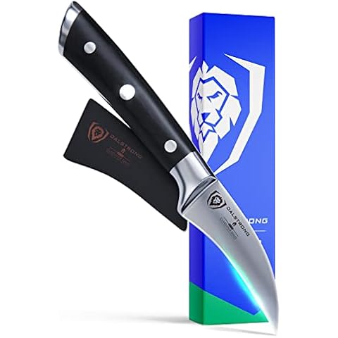 DALSTRONG Tourne Peeling Paring Knife - 2.75" - Gladiator Series - Forged German High-Carbon Steel - Sheath Included - NSF Certified Cover