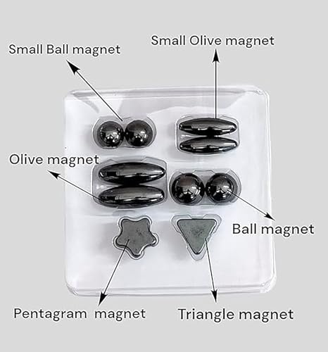 Image of Magnetic Fidget Toy Set for Kids & Adults | Stress Relief Magnet Balls & Shapes | Pack of 1 (Random Color)