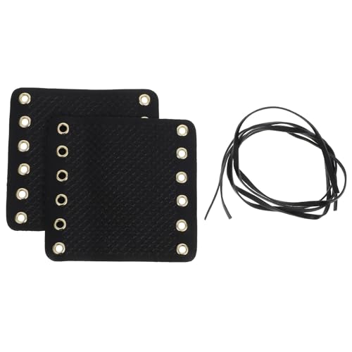 Fundas para puños de motocicleta en piel negra NUOBESTY un accesorio vintage para manillar