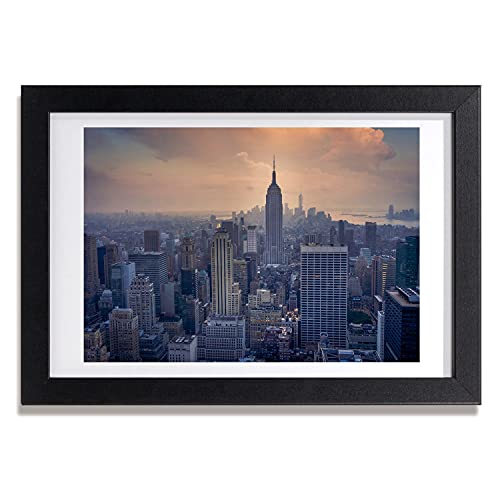 Tableau Manhattan Nowy Jork cadre 30x20 cm pour une déco de salon moderne