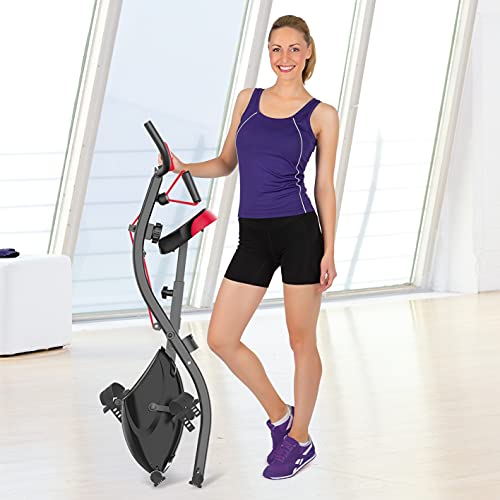 VITALmaxx Heimtrainer Fitness Bike mit magnetischer Bremse und Expanderbändern, Effektives Ganzkörpertraining… – Bild 4