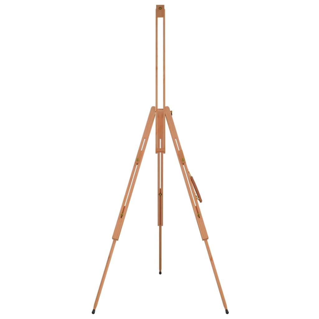 Caballete de madera maciza de haya, 100 x 104 x 172 cm, altura regulable para lienzos, estable, triangular, plegable para suministros de arte, pintura de taller