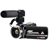 YEEIN Camcorders Video Camera 4k with 3' Touch Screen, WiFi Digital Camera, 18X Digital Zoom, Vlogging Camera for YouTube Video Recording, Kids Video Camera, Remote, Microphone