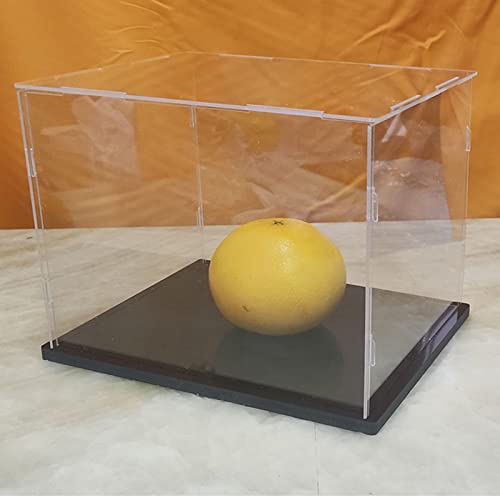 Trasparente Acrilico Case Box, Versatile Vetrina Antipolvere Con Base Di Ispessimento, per Collectibles Action Figures Home Storage Organizing Toys (14x8x8inch/35x20x20cm)