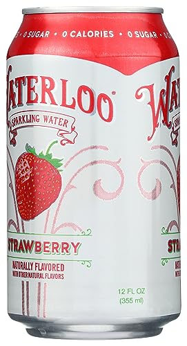 Image of Waterloo Sparkling Water Waterloo Strawberry Sparkling Water, 12 Fl Oz