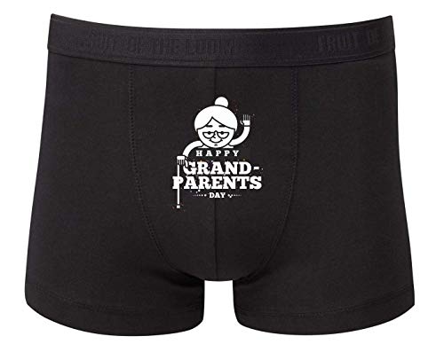 Druckerlebnis24 - Calzoncillos tipo bóxer para hombre y mujer Negro XXXL