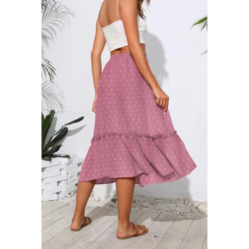 Image of Witsmile High Waist Tiered Skirts for Women Flowy Skirts for Women Long Length with Pockets 2026 Fashion Trendy