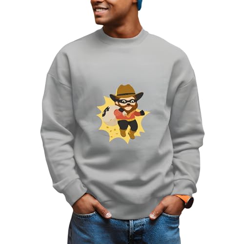 Funny Money Bag Thief Gift Idea Grey White Muticolor Unisex Sweatshirt