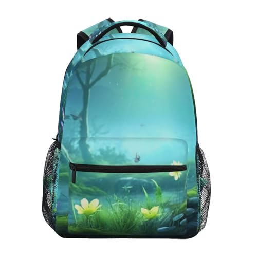 Sac à dos imperméable Fairy Wonderland à multi-poches pour PC portable