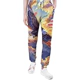 Occasions : ce pantalon de survêtement imprimé tendance pour homme peut être porté à tout moment et n'importe où, comme le fitness, le sport, le basket-ball, l'entraînement de tennis, l'entraînement de football, la marche, la course, le jogging, le yoga, le cyclisme, l'alpinisme, les vacances, le tourisme, les fêtes, les festivals de musique, etc. Les pantalons de jogging sont adaptés pour le quotidien, les loisirs, l'intérieur et l'extérieur.