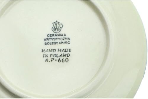 Miniatura 4 de Auténtico plato para tostadas de cerámica polaca hecho por Ceramika Artystyczna (tema de pavo real mágico) + certificado de autenticidad