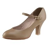 Capezio 656 Theatrical Footlight Charakterschuh - Bräune - Größe 41.5