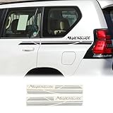 ランドクルーザープラド 150 LC150系後期 2010-2023 ウエストラインのパターン装飾、カラフルなストライプ・ステッカー 2022 2021 2020 2019 2018 2017 2016 2015 2014 2013 2012 2011 2010 For Land Cruiser Prado 150 Fj150 外観アップグレード部品