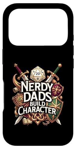 Nerdy Dads Build Character Funny RPG Dice Tabletop Gamer �X�}�z�P�[�X iPhone 17 Pro �p