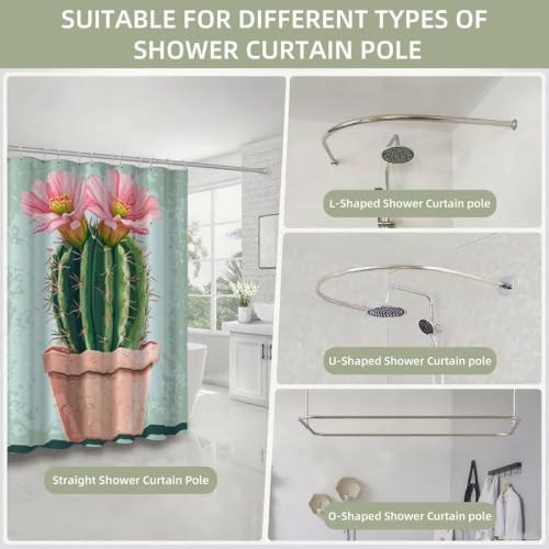 Rideau douche 200x180 cm imperméable et lavable avec ourlet lesté
